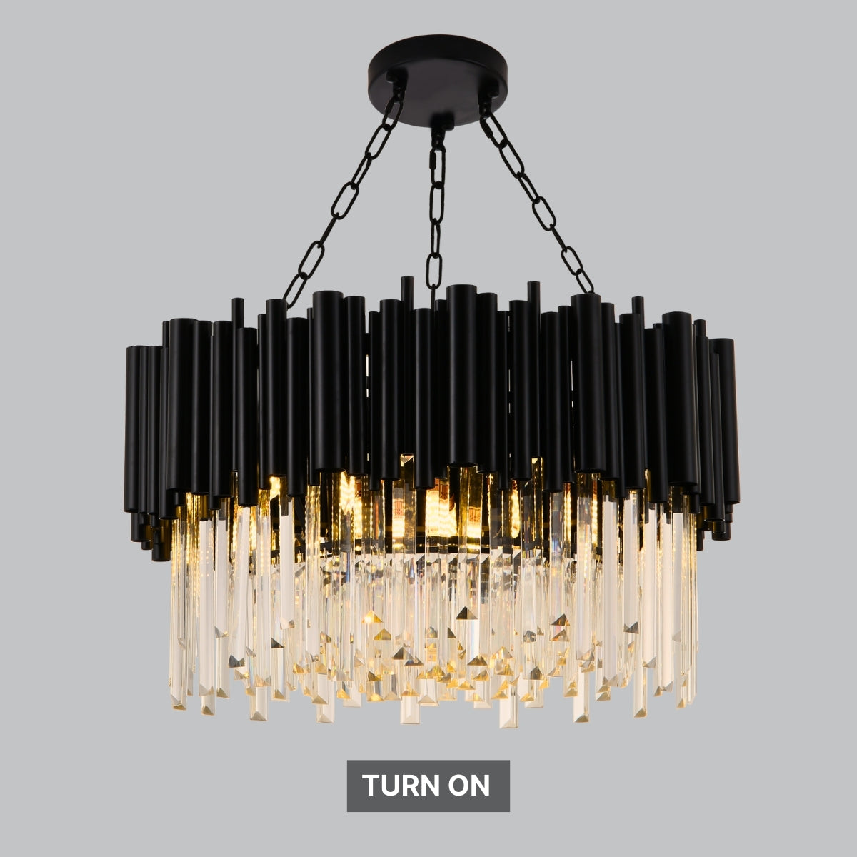 round chandeliers with crystals