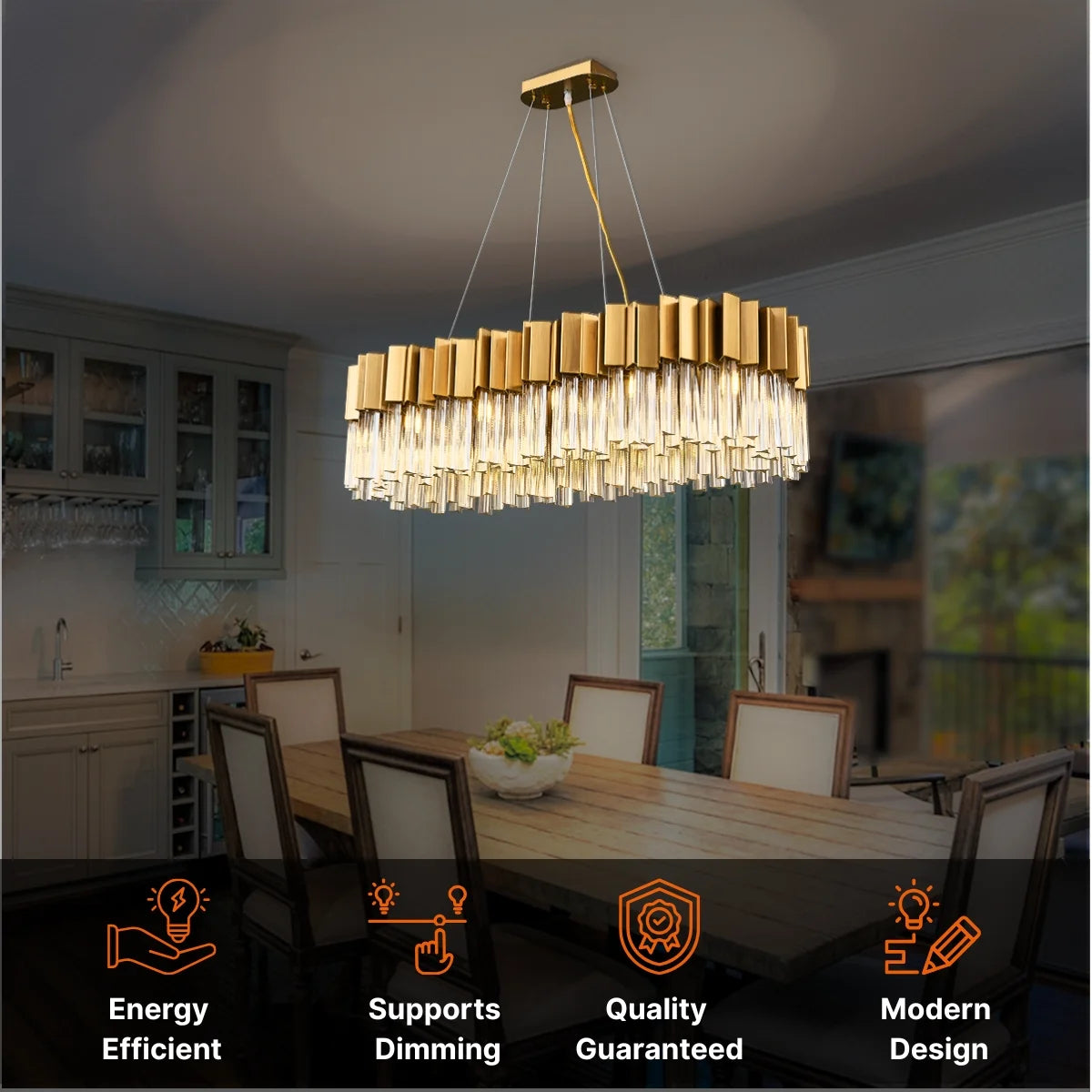 Sunny Crystal Hanging Lights