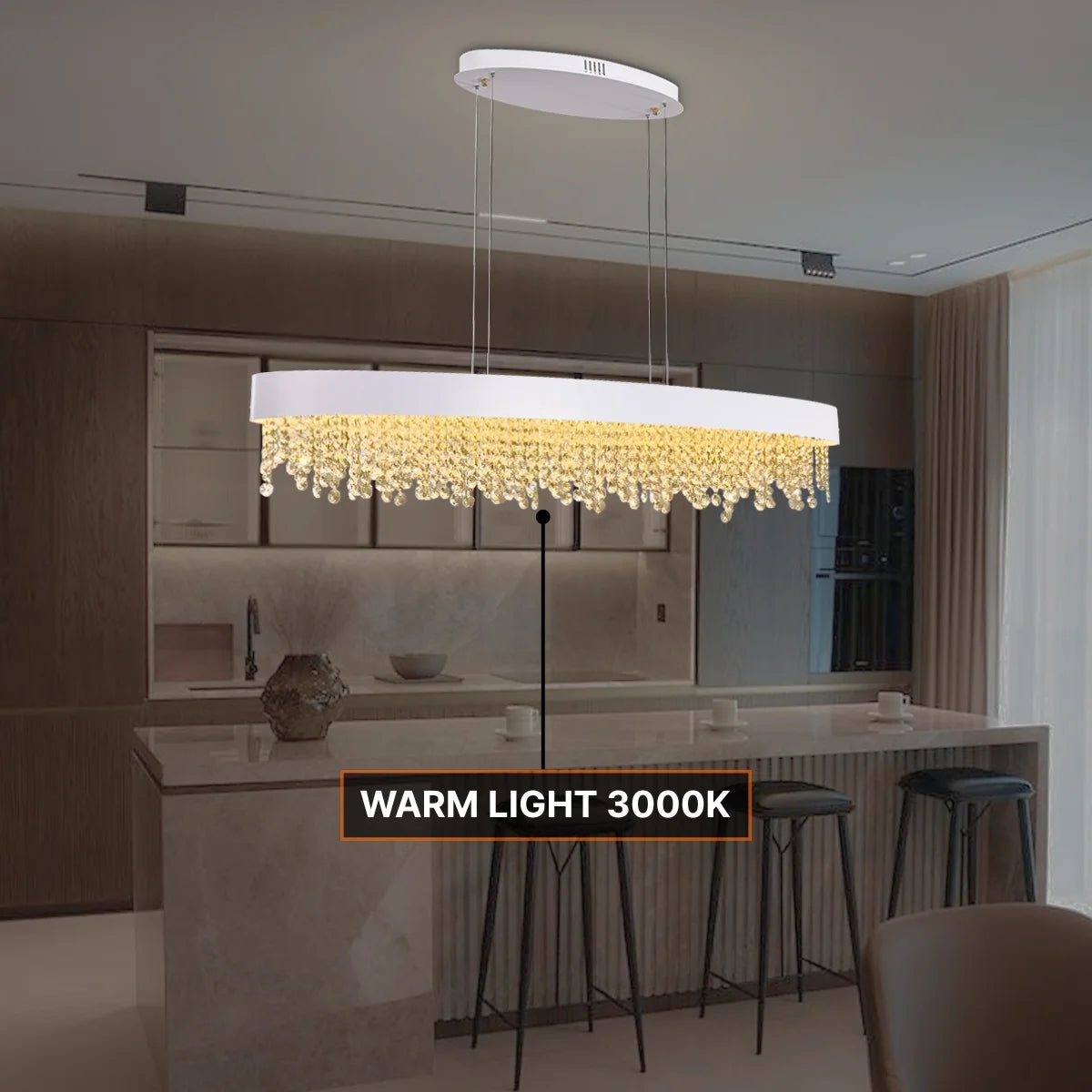 white dining room chandelier