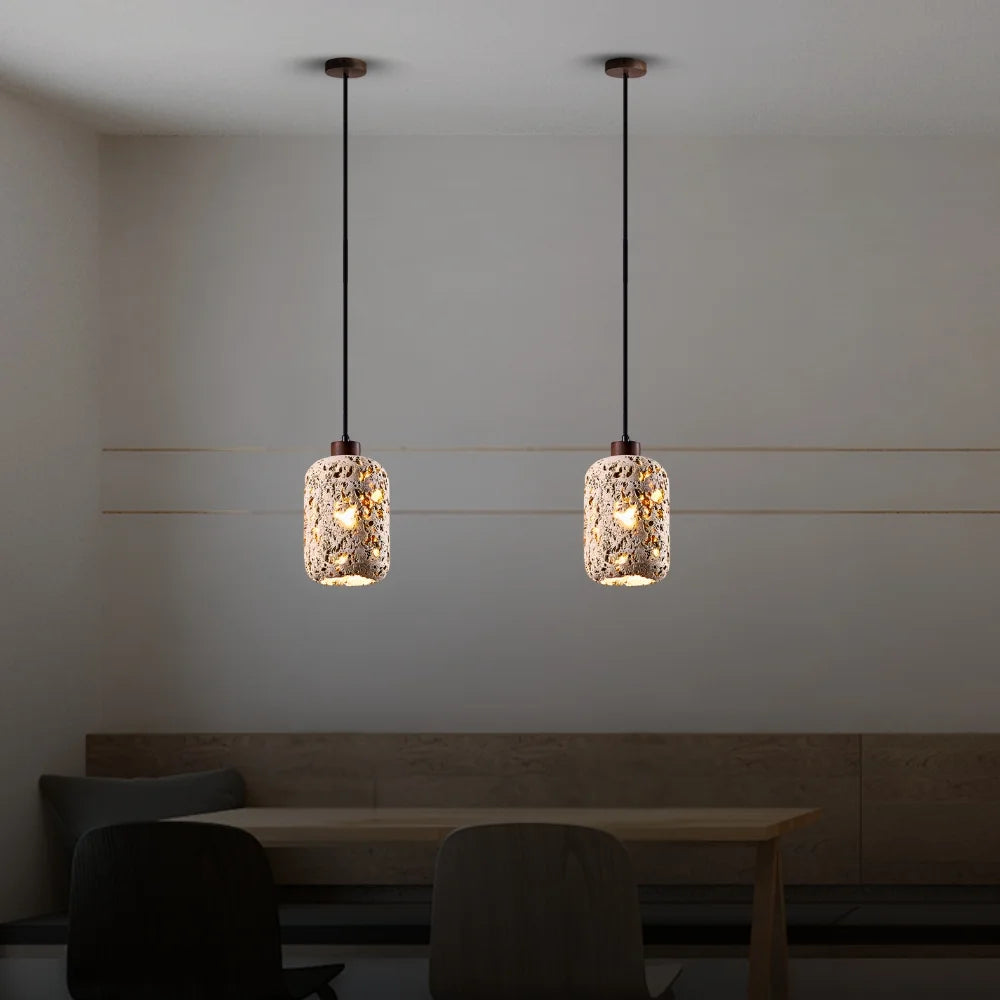 wooden pendant light