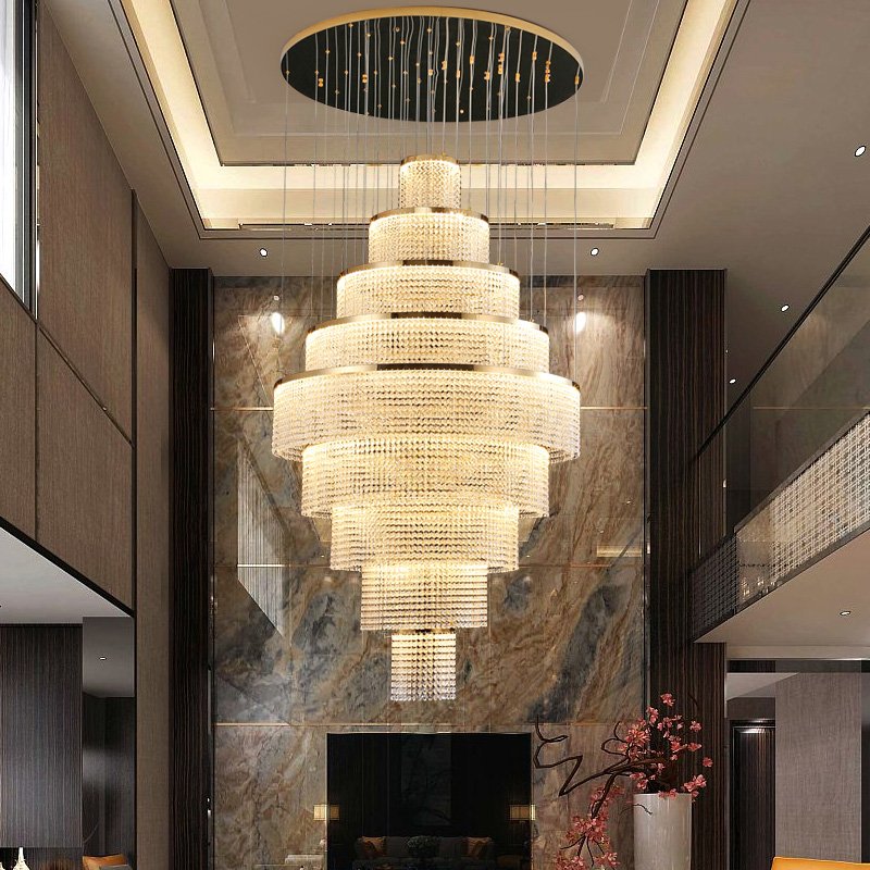 Chandelier for High Ceiling Living Room