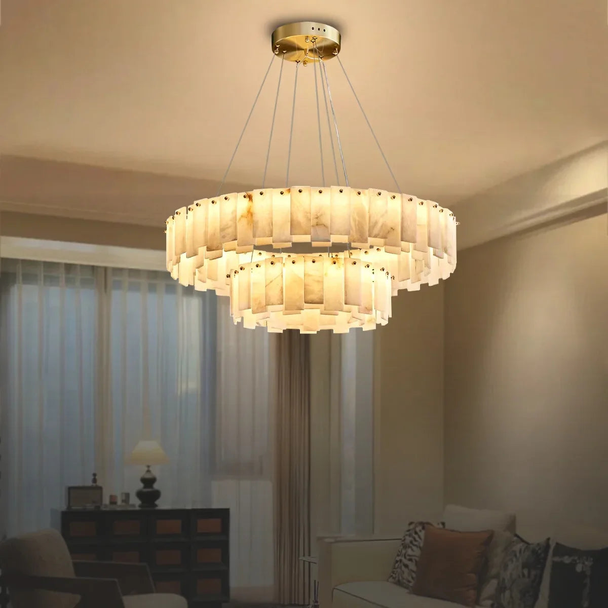 marble chandelier for living room