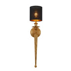 Elyra Luxury Black & Gold Wall Sconce for Bedroom & Hallway
