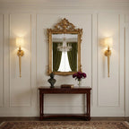 Elyra Luxury Black & Gold Wall Sconce for Bedroom & Hallway
