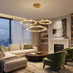 YOOGEE luxury crystal chandelier for modern dining room lighting