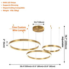 Modern chandelier light fixture for elegant living room decor