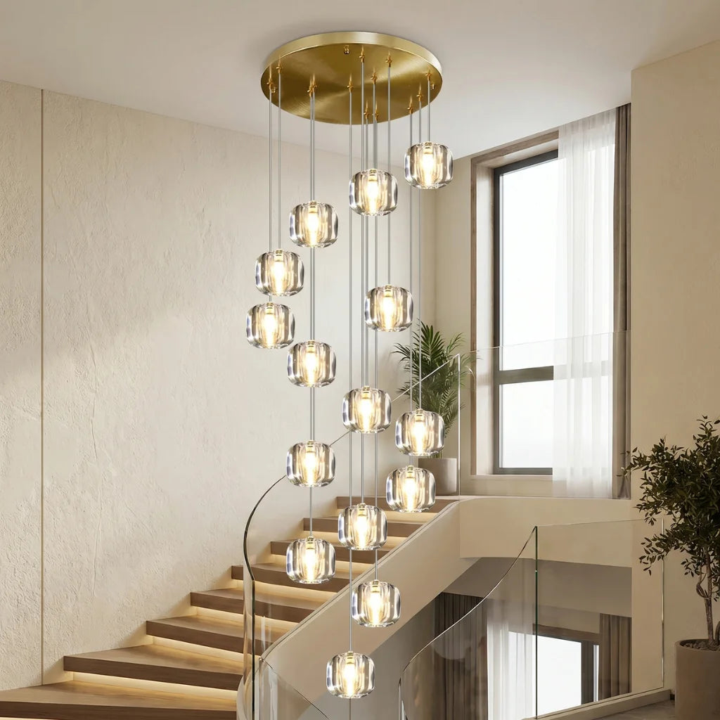 Luxury ceiling chandelier for upscale American home interiors