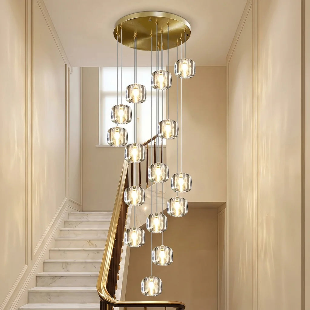 YOOGEE statement chandelier for dining room and foyer lighting