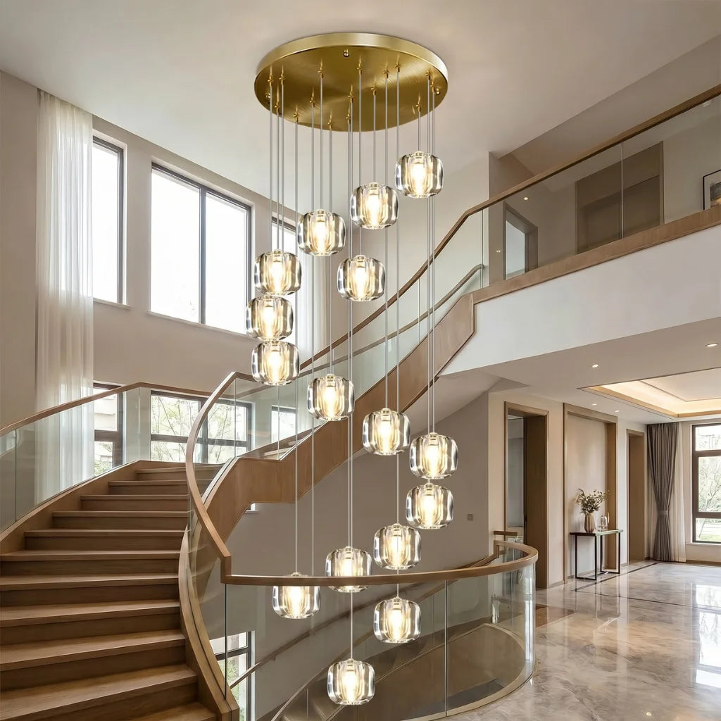 Luxury ceiling chandelier for upscale American home interiors