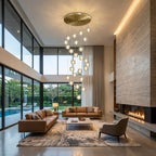 YOOGEE luxury crystal chandelier for modern dining room lighting