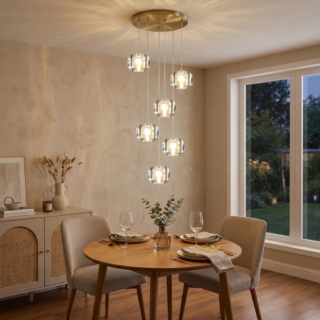 Contemporary chandelier lighting fixture for luxury home decor