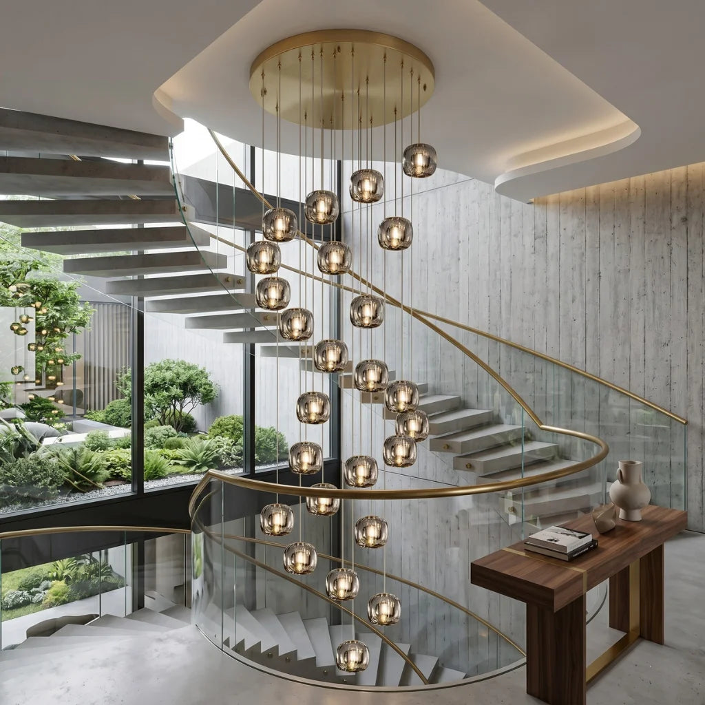YOOGEE statement chandelier for dining room and foyer lighting