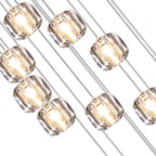 Modern chandelier light fixture for elegant living room decor