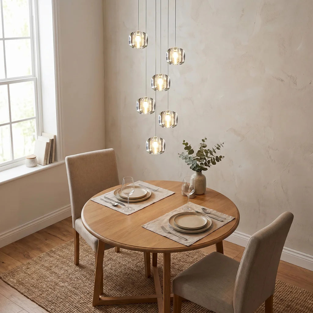 YOOGEE luxury crystal chandelier for modern dining room lighting