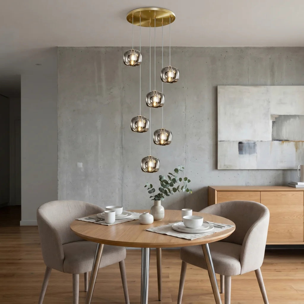 Luxury ceiling chandelier for upscale American home interiors