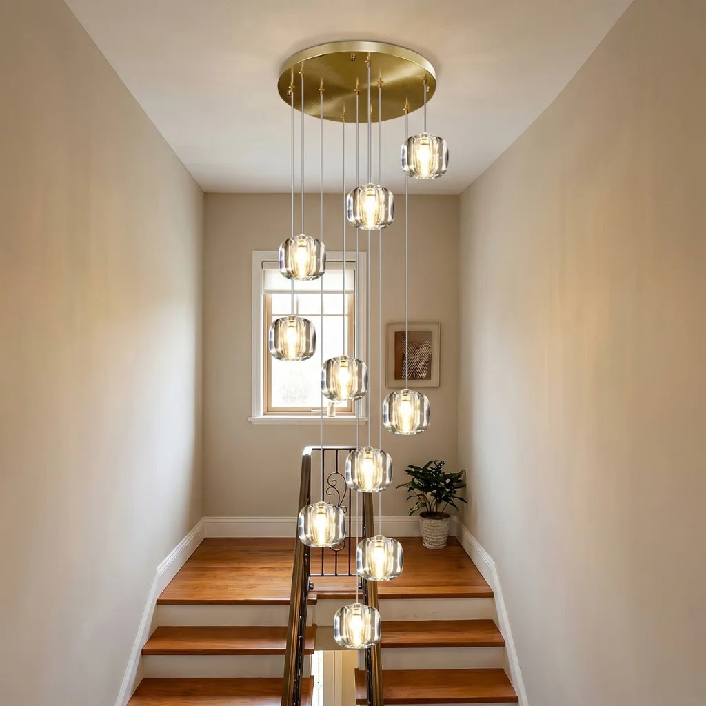 YOOGEE statement chandelier for dining room and foyer lighting