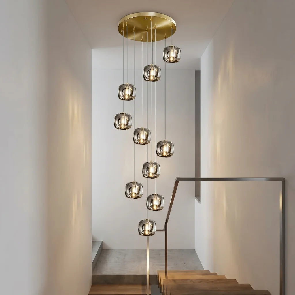 YOOGEE luxury crystal chandelier for modern dining room lighting