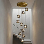 Modern chandelier light fixture for elegant living room decor