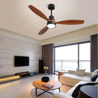 Vento ceiling fan chandelier side profile view on white background