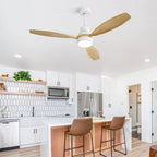 Vento wood ceiling fan chandelier motor housing detail