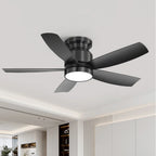 Alto 42 Inch Flush Mount Ceiling Fan Chandelier remote control and smart features