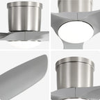 Glide 52 Inch Flush Mount Ceiling Fan Chandelier size dimensions and specifications