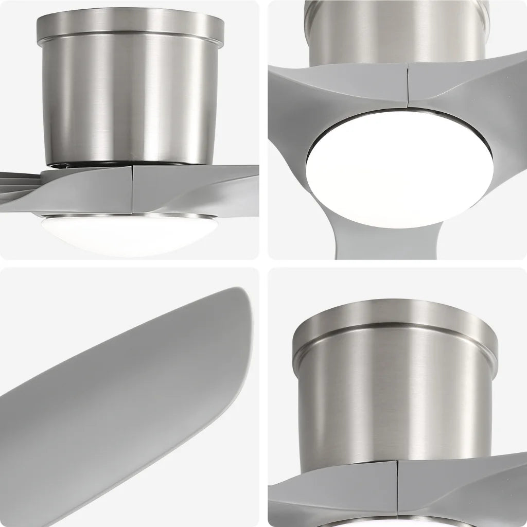 Glide 52 Inch Flush Mount Ceiling Fan Chandelier size dimensions and specifications
