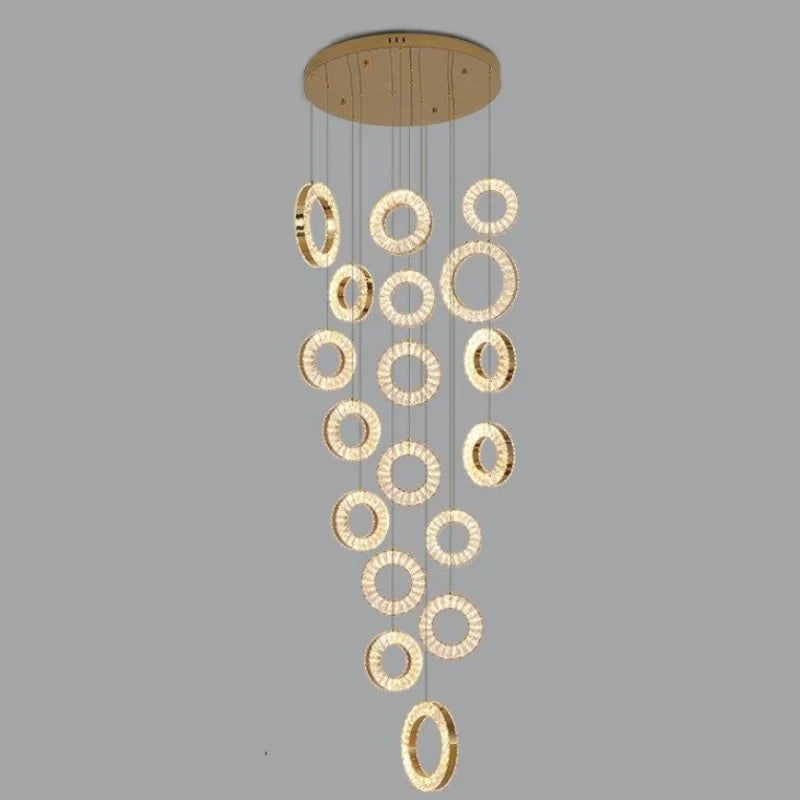 18 ring design hanging light for hallway