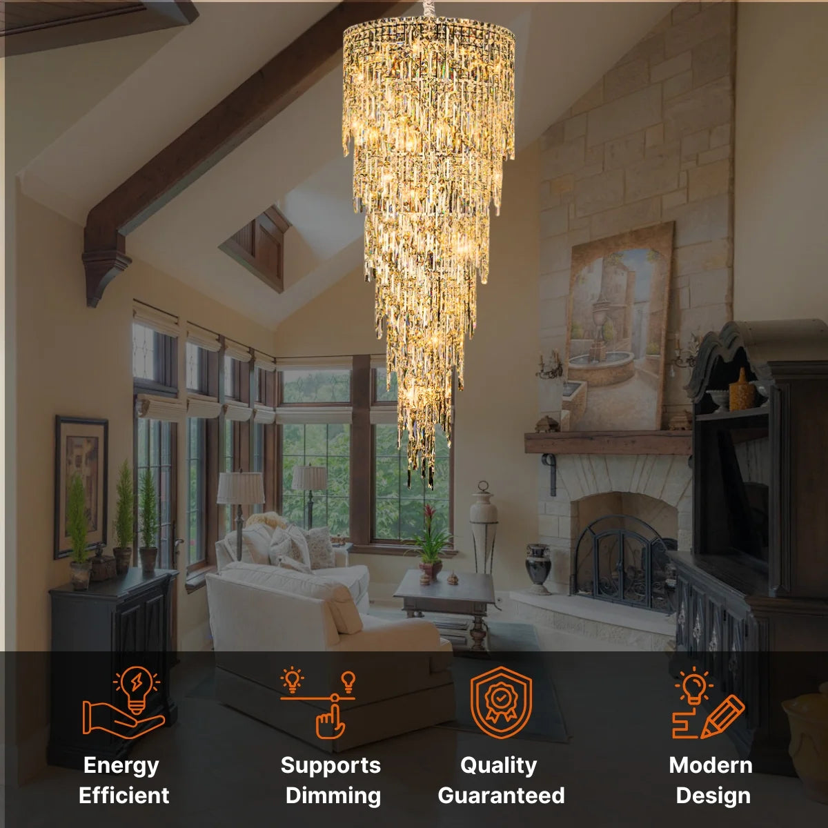 Drift Staircase Chandelier