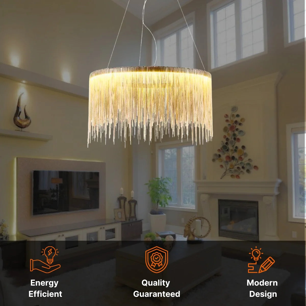 Round LED Chandelier