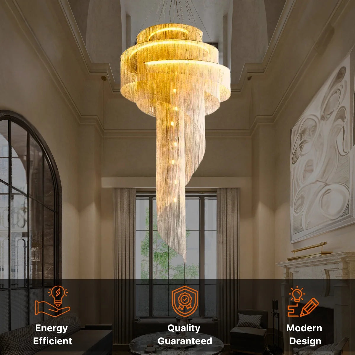 Entryway Light Fixtures | Staircase Chandeliers