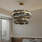 2 layers led chandelier
