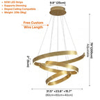 YOOGEE luxury crystal chandelier for modern dining room lighting