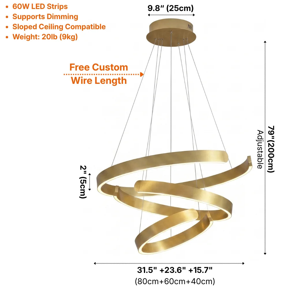 YOOGEE luxury crystal chandelier for modern dining room lighting