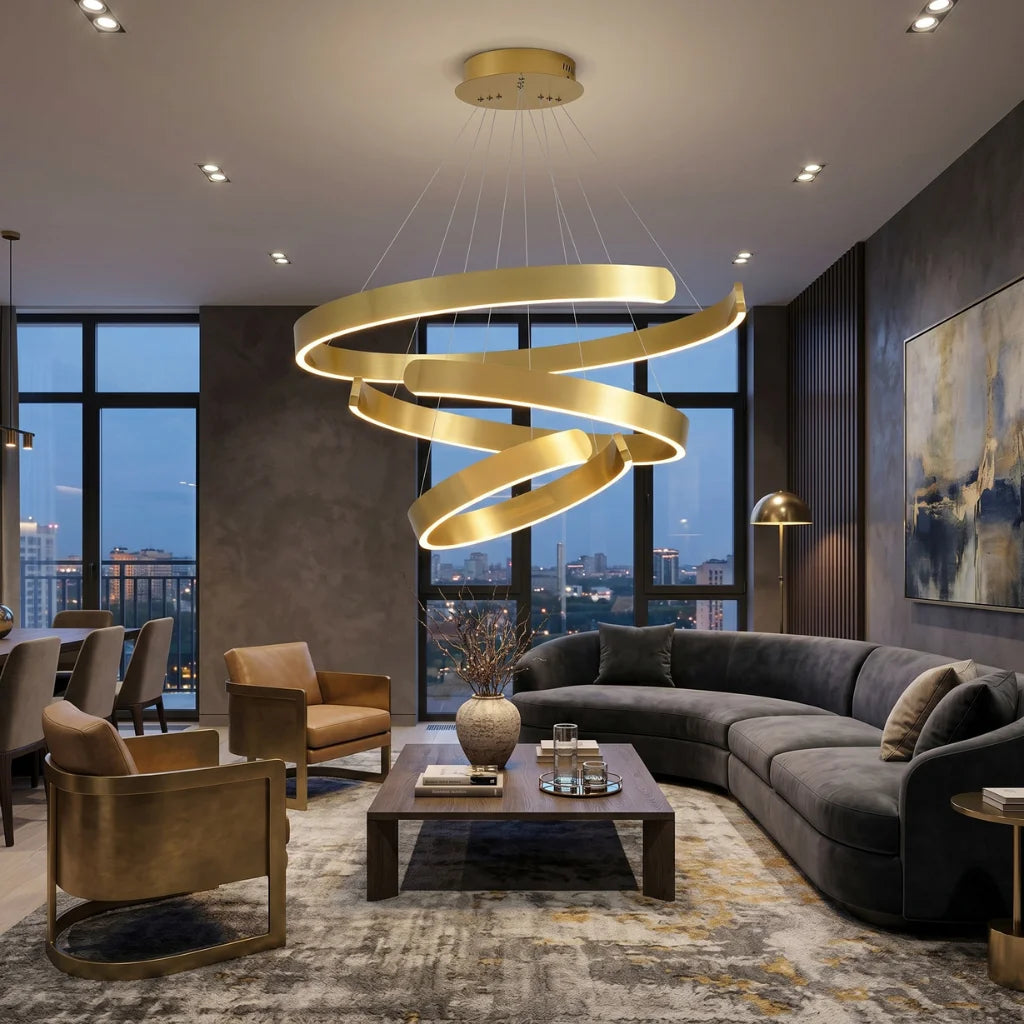 YOOGEE statement chandelier for dining room and foyer lighting
