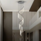 32 lights tube chandelier for staircase