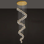 35 lights diamond crystal chandelier for staircase