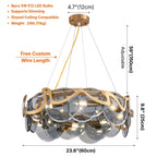 Modern decorative light fixture for luxury home interiors by YOOGEE