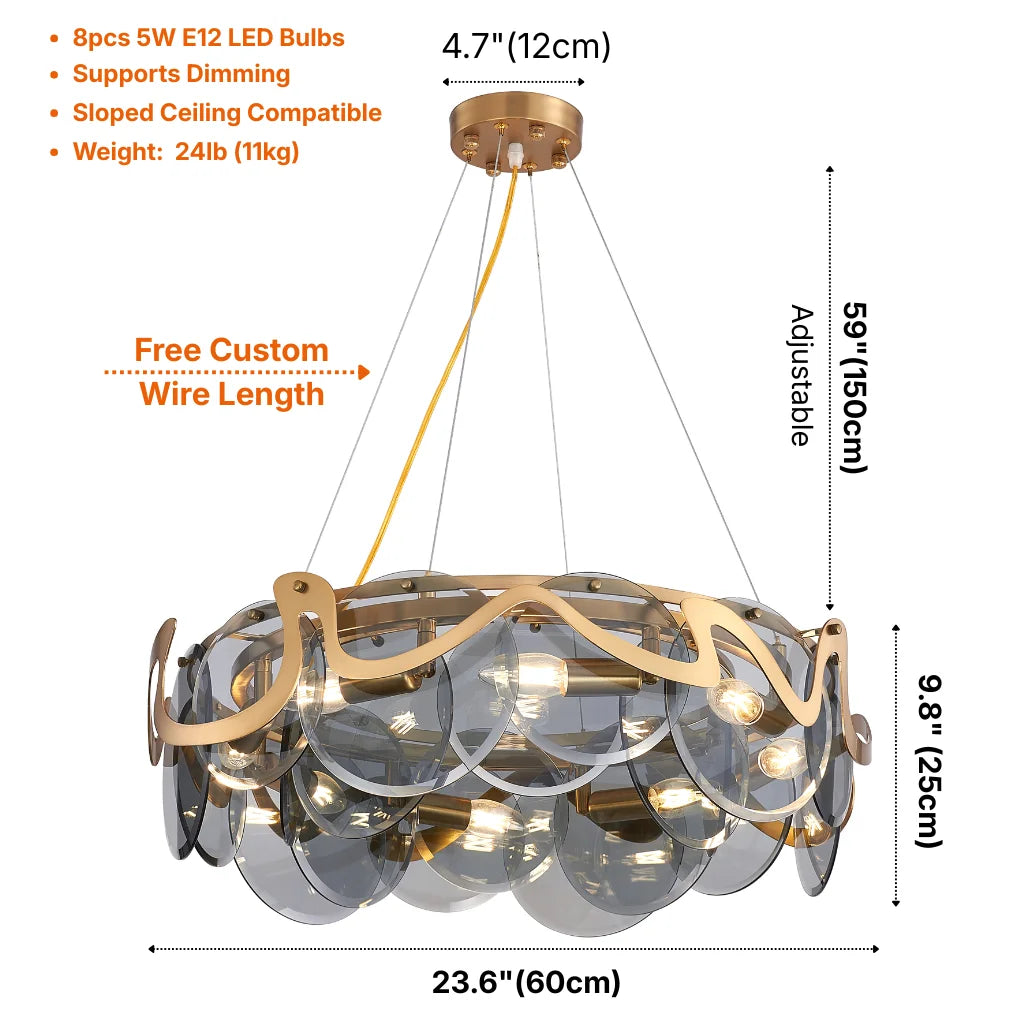 Modern decorative light fixture for luxury home interiors by YOOGEE