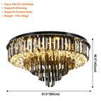Luxury modern light fixture for dining room and living room decor