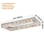 Luxury modern light fixture for dining room and living room decor