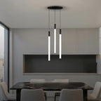 8 lights tube chandelier for staircase