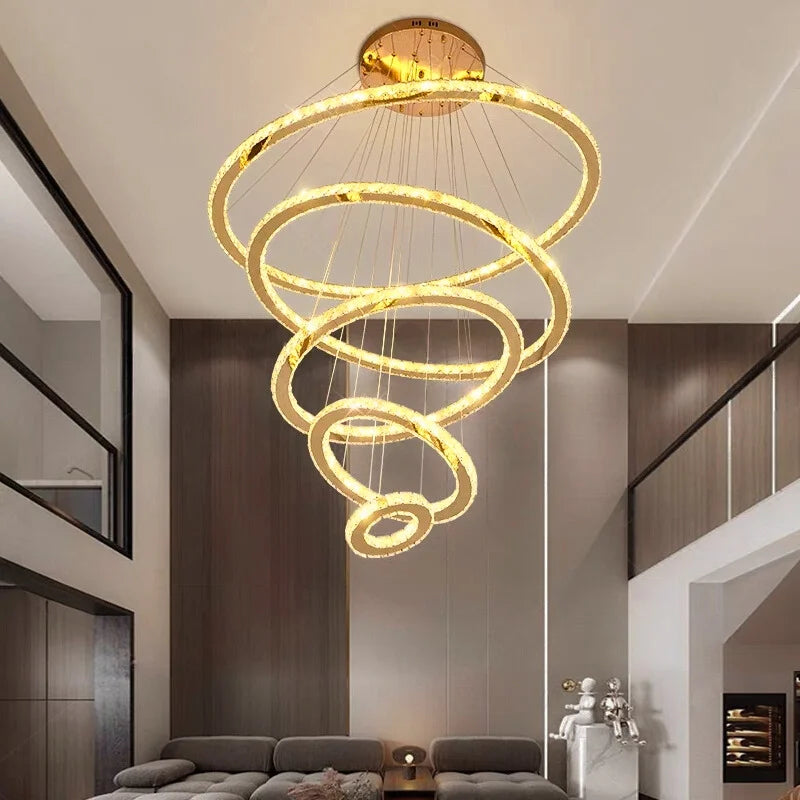 3 ring chandelier