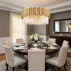 Luxury ceiling chandelier for upscale American home interiors