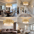Contemporary chandelier lighting fixture for luxury home decor