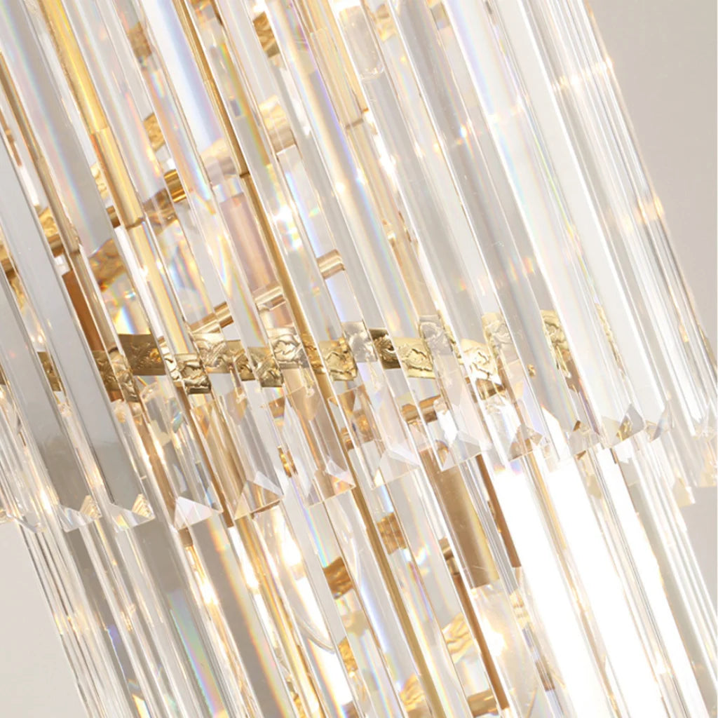 YOOGEE luxury staircase chandelier for high ceiling entryway lighting