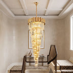 Large entryway chandelier for high ceiling home lighting in the US