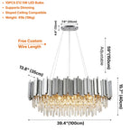 YOOGEE linear pendant light for kitchen and dining room lighting