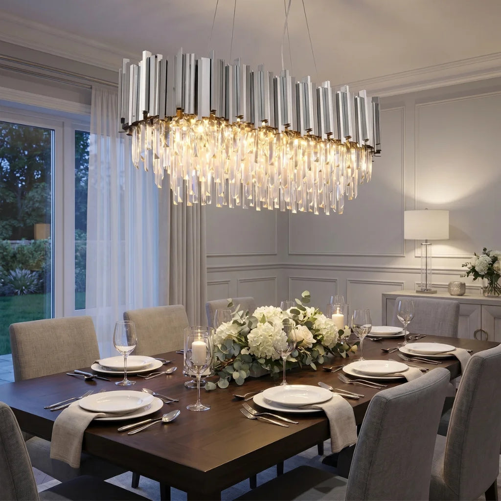 YOOGEE linear pendant light for kitchen and dining room lighting