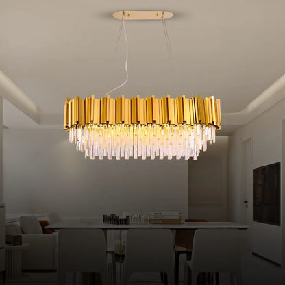modern rectangular dining room chandelier